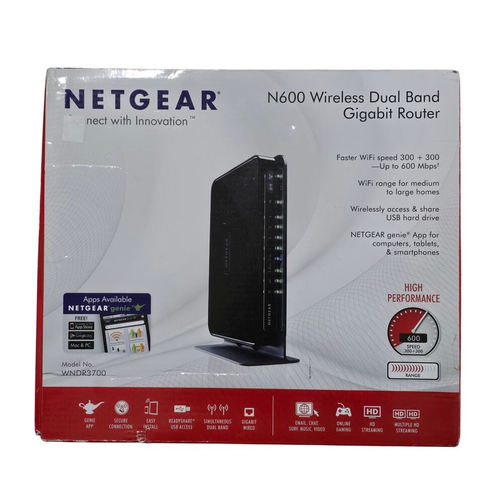 Netgear N600 wireless dual band gigabit router